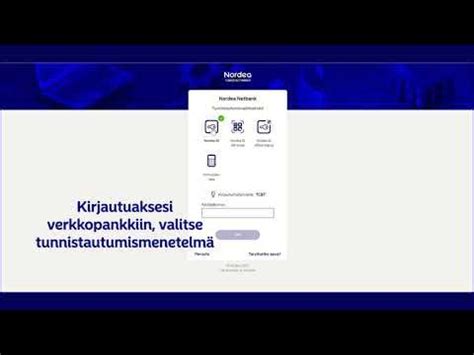 nordea business kirjaudu|Verkkopankki